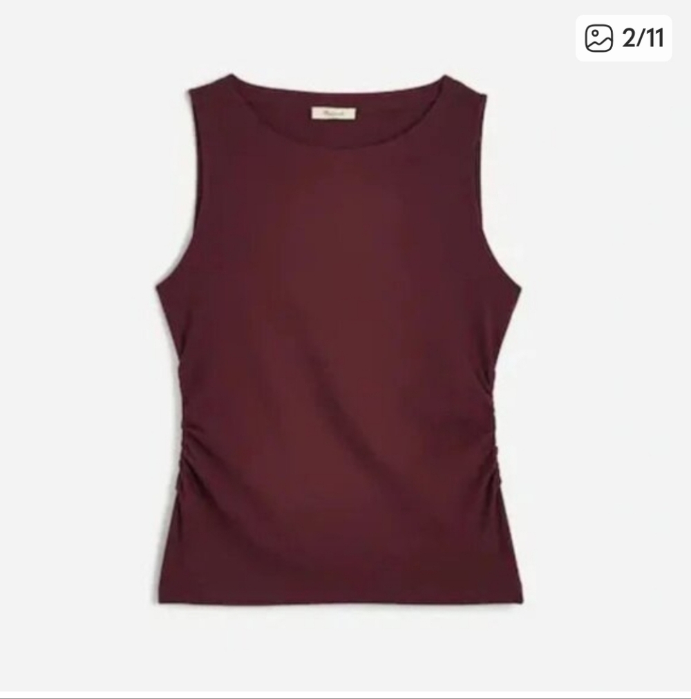 NWT Madewell Cinched Crew Neck Tee Small